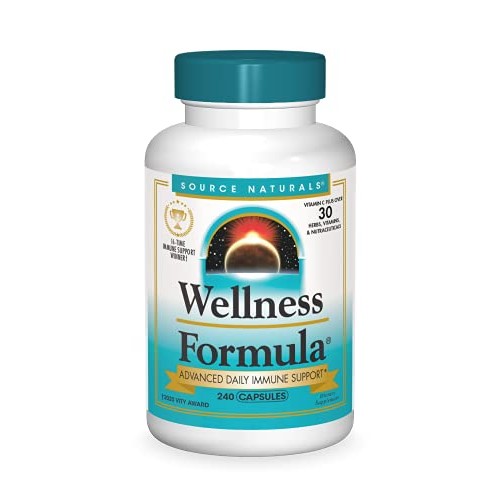 Source Naturals Wellness Formula Bio-Aligned Vitamins & Herbal Defense For Im...