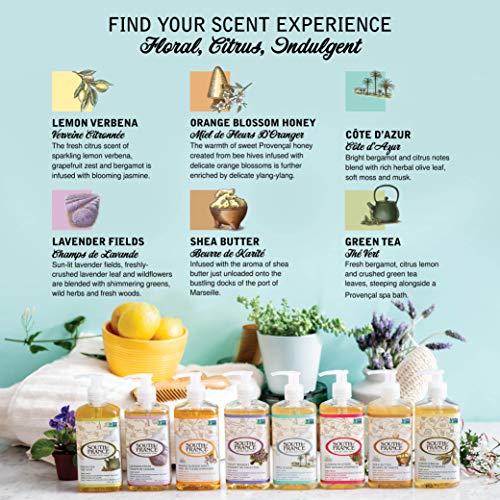 Variety Pack of Natural Hand Wash by South of France | Moisturizing Liquid Ha...