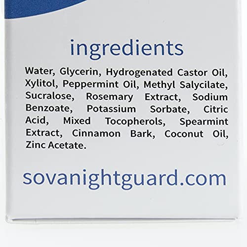 SOVA Night Guard Spray Cleaner and Freshener for Night Dental Mouthguard, One...