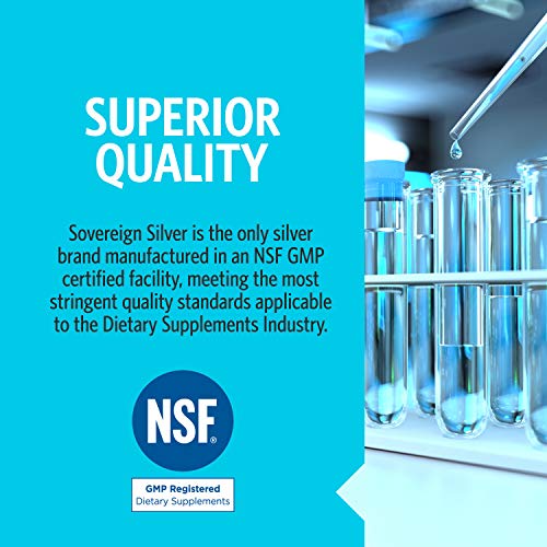 Sovereign Silver Bio-Active Silver Hydrosol for Immune Support - 10 ppm, 2oz ...