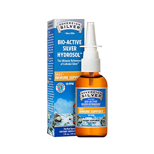 Sovereign Silver Bio-Active Silver Hydrosol for Immune Support - 10 ppm, 2oz ...