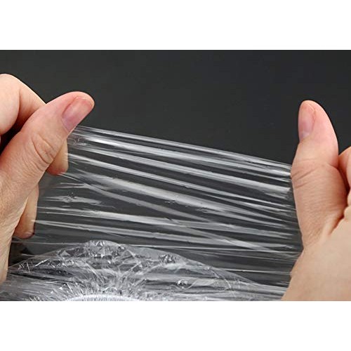 Sowaka 15 Pcs Shower Caps Disposable Clear Waterproof Plastic Elastic Thick H...