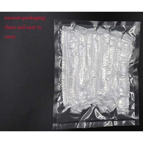 Sowaka 15 Pcs Shower Caps Disposable Clear Waterproof Plastic Elastic Thick H...
