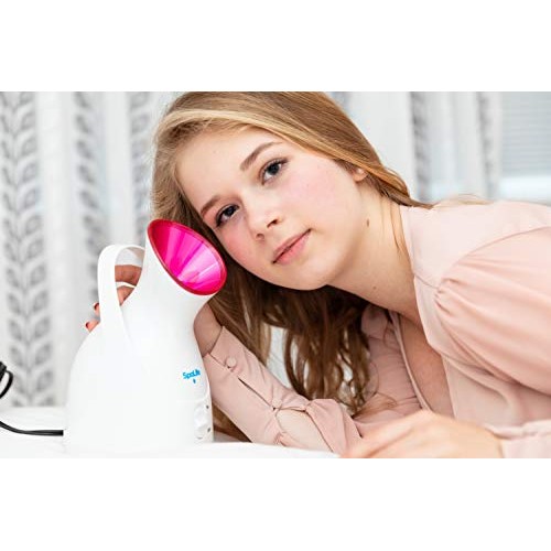 SpaLife Facial Steam Therapy Nano Ionic Warm Mist Facial Steamer - Unclogs Po...