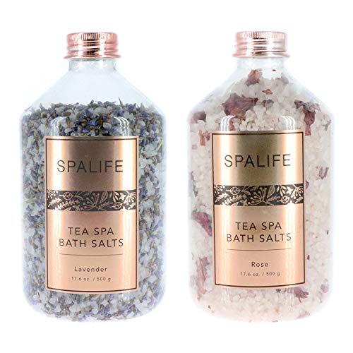 SpaLife Soothing Petal-Infused Effervescent Mineral Bath Salts - 2 Pack 17.6 ...