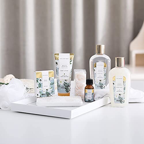 Bath Set for Women, Spa luxetique Spa Gifts Set, 8pc Home Bath and Body Gifts...