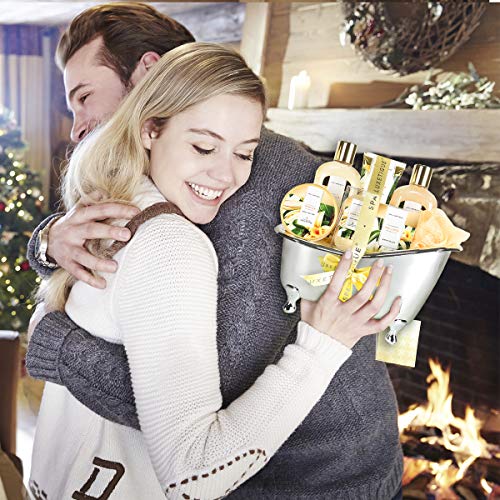 Spa Gift Basket, Spa Luxetique Bath Sets for Women, Vanilla Scented Spa Gift ...