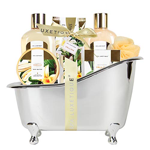 Spa Gift Basket, Spa Luxetique Bath Sets for Women, Vanilla Scented Spa Gift ...