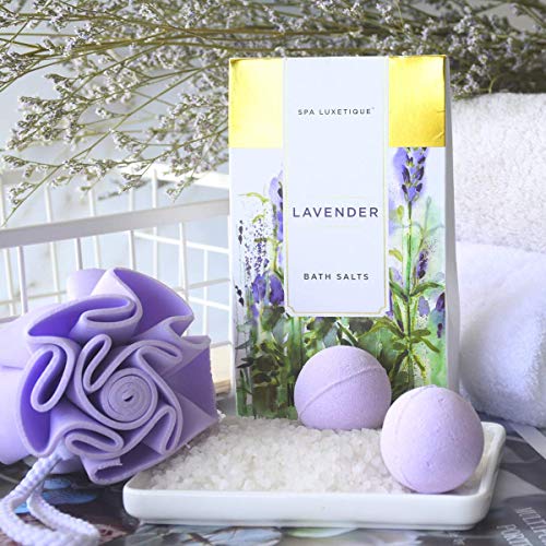Spa Luxetique Gift Baskets for Women, Spa Gifts for Women - 10pcs Lavender Ba...