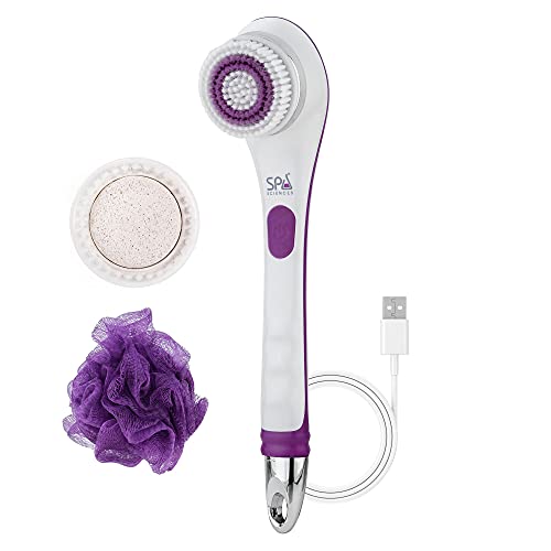 Spa Sciences - NERA Powered Shower Brush - 3-in-1 Multifunction Back & Body B...