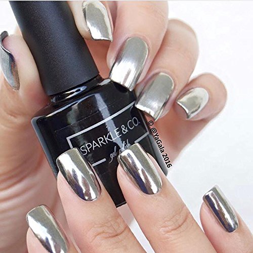 Chrome Pure Powder, Magic Powder, Mirror Powder silver DELUXE KIT for Nails
