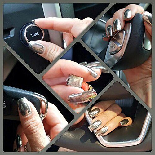 Chrome Pure Powder, Magic Powder, Mirror Powder silver DELUXE KIT for Nails