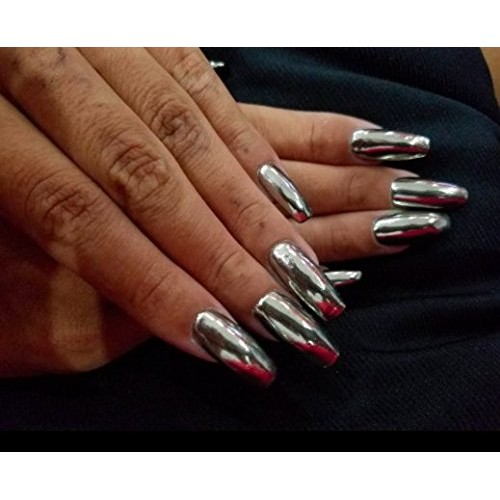 Chrome Pure Powder, Magic Powder, Mirror Powder silver DELUXE KIT for Nails