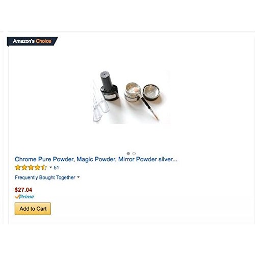 Chrome Pure Powder, Magic Powder, Mirror Powder silver DELUXE KIT for Nails