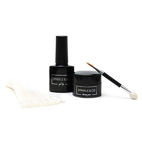 Chrome Pure Powder, Magic Powder, Mirror Powder silver DELUXE KIT for Nails