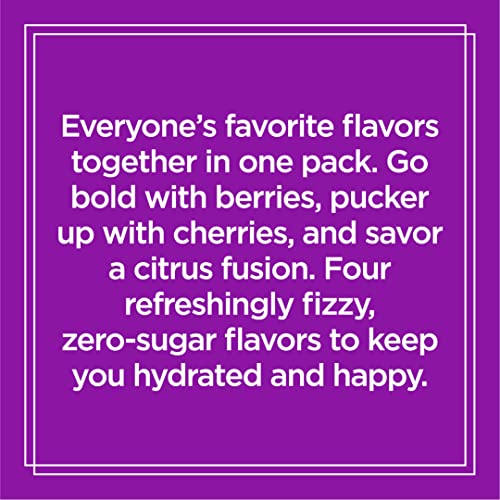 Sparkling Ice Purple Variety Pack, Flavored Sparkling Water, Zero Sugar, with...