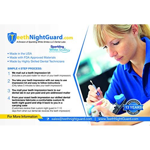 Thin Slim Soft Custom Teeth Night Guard - Teeth Grinding - Teeth Clenching De...