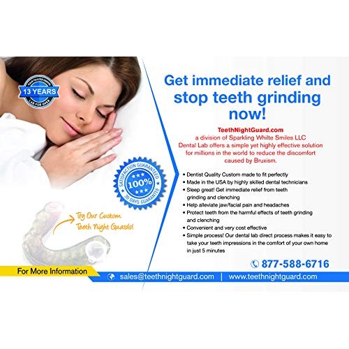 Thin Slim Soft Custom Teeth Night Guard - Teeth Grinding - Teeth Clenching De...