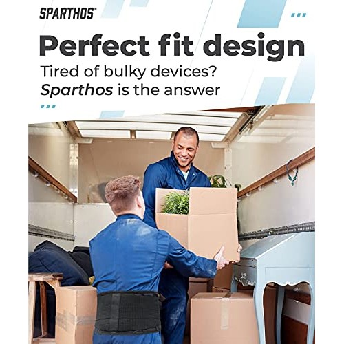 Back Support Belt by Sparthos - Relief for Back Pain, Herniated Disc, Sciatic...