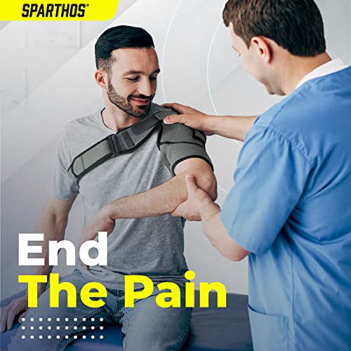 Sparthos Shoulder Brace - Support and Compression Sleeve for Torn Rotator Cuf...