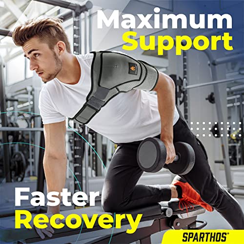 Sparthos Shoulder Brace - Support and Compression Sleeve for Torn Rotator Cuf...