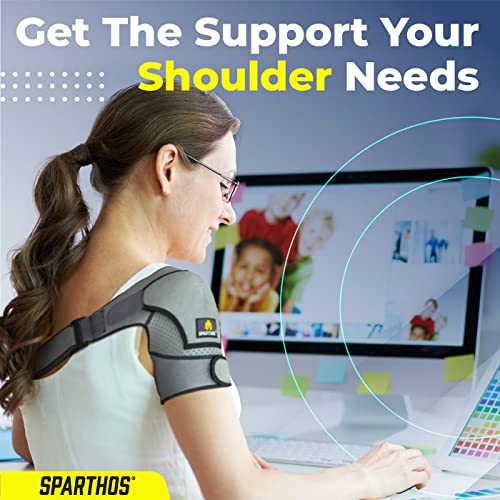 Sparthos Shoulder Brace - Support and Compression Sleeve for Torn Rotator Cuf...