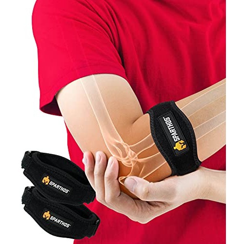 Sparthos Tennis Elbow Brace (Pack of 2) - For Tendonitis, Forearm Pain, Golf ...