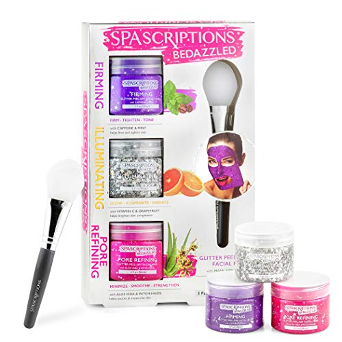 Spascriptions Facial Mask Variety Kits: Skincare Glitter Peel Off Masks Skin ...