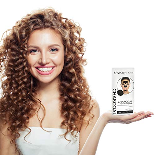 Spascriptions Triple Zone Cleansing Strips of Activated Charcoal Nose Strips ...