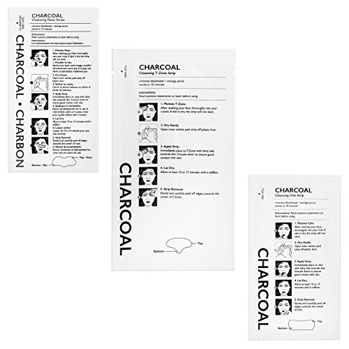 Spascriptions Triple Zone Cleansing Strips of Activated Charcoal Nose Strips ...