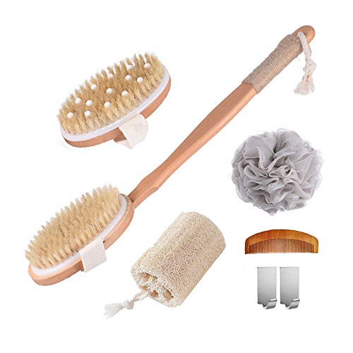 Spclsim Bath Brush Set Shower Brush Body Scrubber Brush Back Scrubber for Sho...