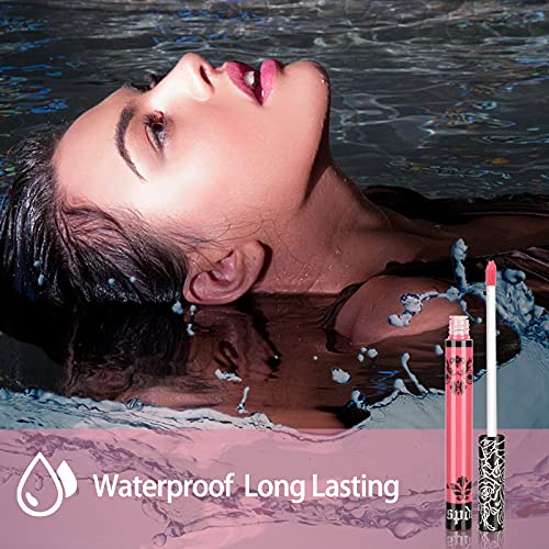 Matte Liquid Lipstick Set, Spdoo 15 Colors Long Lasting High Pigmented Velvet...