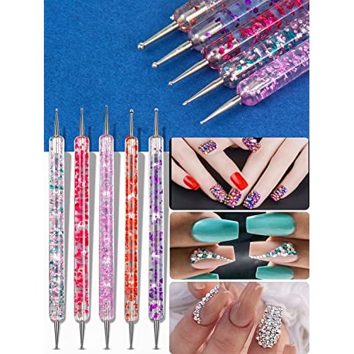 Spearlcable Nail Art Brushes,Nail Art Decoration Kit,Nail Pen Designer Dottin...