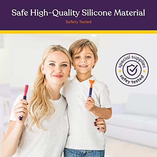 Special Supplies Buzz Buddy Oral Stimulation kit with 6 Soft Textured Interch...