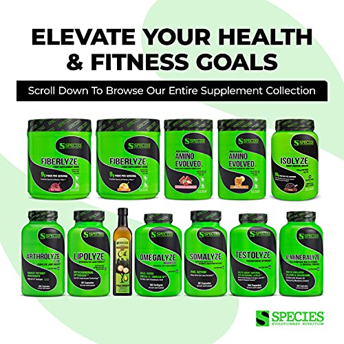 Species Nutrition Amino Evolved EAA & BCAA Powder, Fermented Amino Acids, Bra...