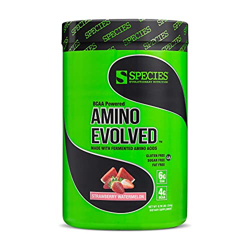 Species Nutrition Amino Evolved EAA & BCAA Powder, Fermented Amino Acids, Bra...