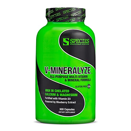 Species Nutrition V-Mineralyze All-Purpose Multivitamin, Vitamin C and D3, Ch...