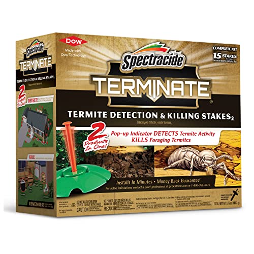 Spectracide 96115 Terminate Termite Detection and Killing Stakes 15 Count, W