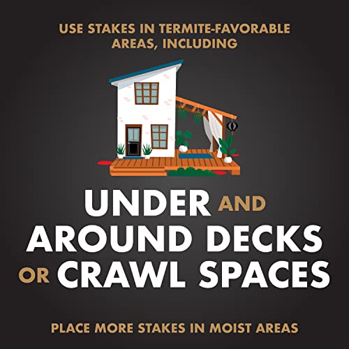 Spectracide 96115 Terminate Termite Detection and Killing Stakes 15 Count, W