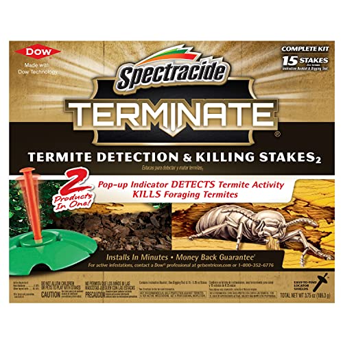Spectracide 96115 Terminate Termite Detection and Killing Stakes 15 Count, W