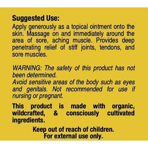 Deep Heat Natural Pain Relief* SpeedyVite® Tissue Bone Ointment Organic 5oz C...