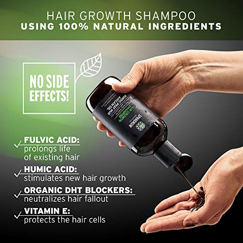 Hair Growth Shampoo for Men - Natural Biotin Boost with Argan Oil, Aloe Vera ...