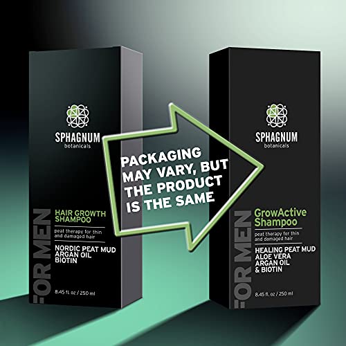 Hair Growth Shampoo for Men - Natural Biotin Boost with Argan Oil, Aloe Vera ...