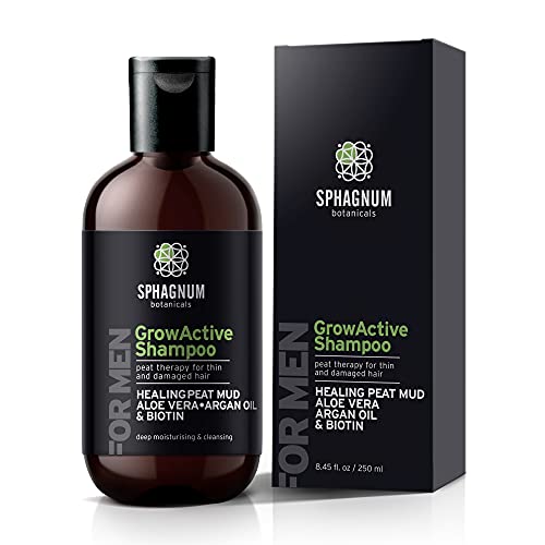 Hair Growth Shampoo for Men - Natural Biotin Boost with Argan Oil, Aloe Vera ...