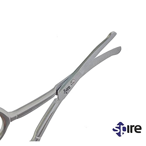 Baby Nail Scissors with Rounded Probe Tip Curved - Stainless Steel 4.5" Good ...