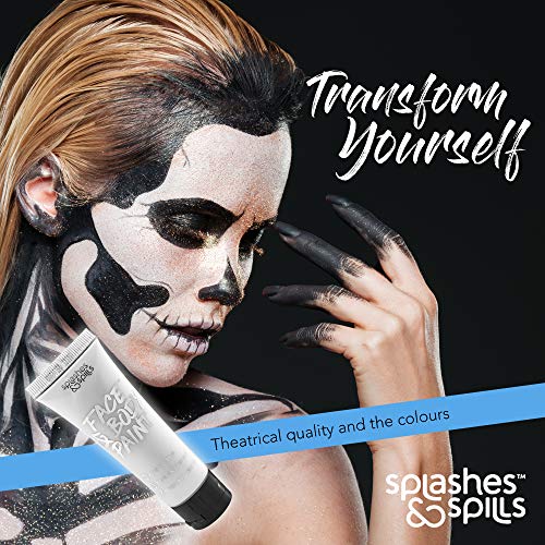 Face and Body Paint Cream - White, 30ml - Pretend Costume and Dress Up Makeup...