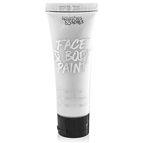 Face and Body Paint Cream - White, 30ml - Pretend Costume and Dress Up Makeup...