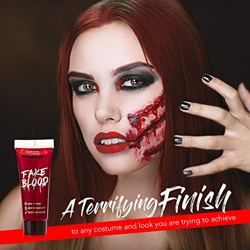 Realistic Fake Blood - Face and Body Paint - 10ml - Pretend Costume and Dress...