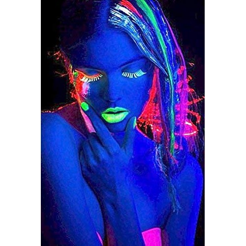 UV Glow Blacklight Eyeliner and Mascara Duo - 6 Color Variety Pack, 6ml – Day...