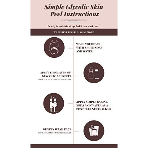 Glycolic Acid Peel 70% - Pro Skin Peel - Age Defying, Erase Wrinkles, Large P...
